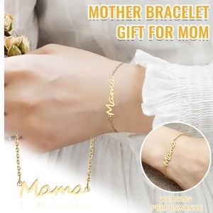 Mother’s Day Mama letter Charm with Chain Link gold silver & rose gold Bracelet